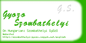 gyozo szombathelyi business card